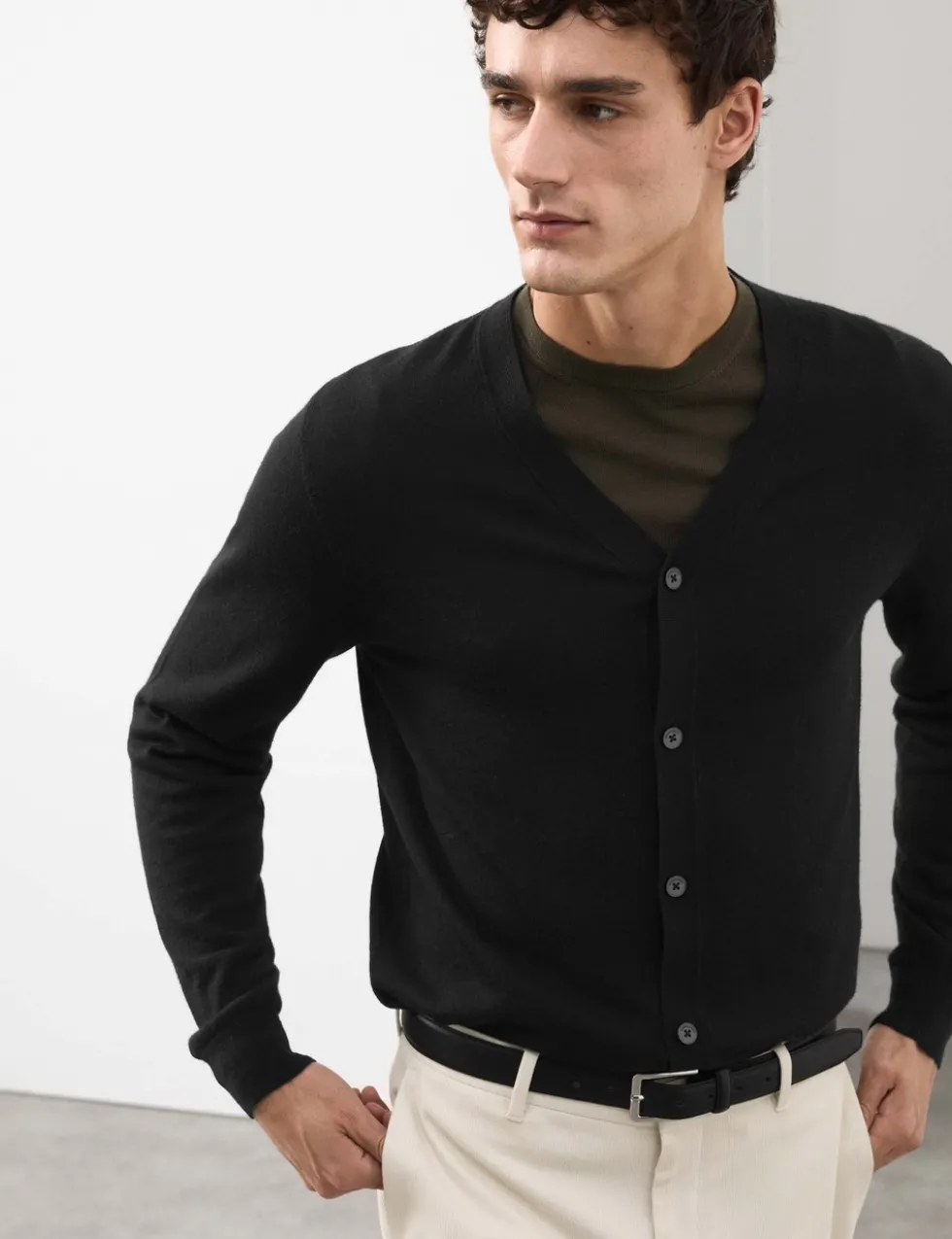 Pure Extra Fine Merino Wool Cardigan