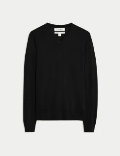 Pure Extra Fine Merino Wool V-Neck Jumper