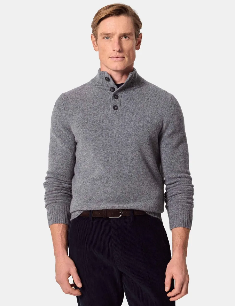 Pure Lambswool Funnel Neck Jumper