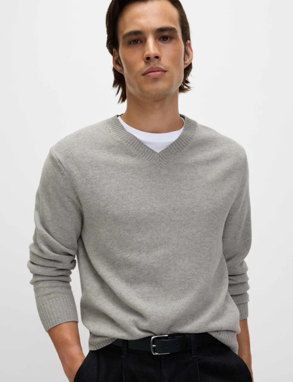 Pure Lambswool V-Neck Jumper