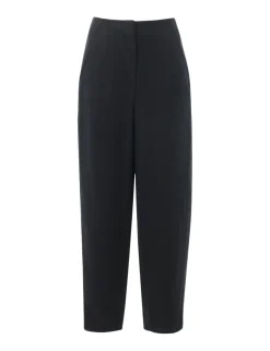 Pure Linen Barrel Leg Ankle Grazer Trousers