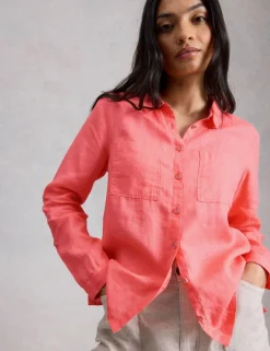 Pure Linen Button Through Shirt