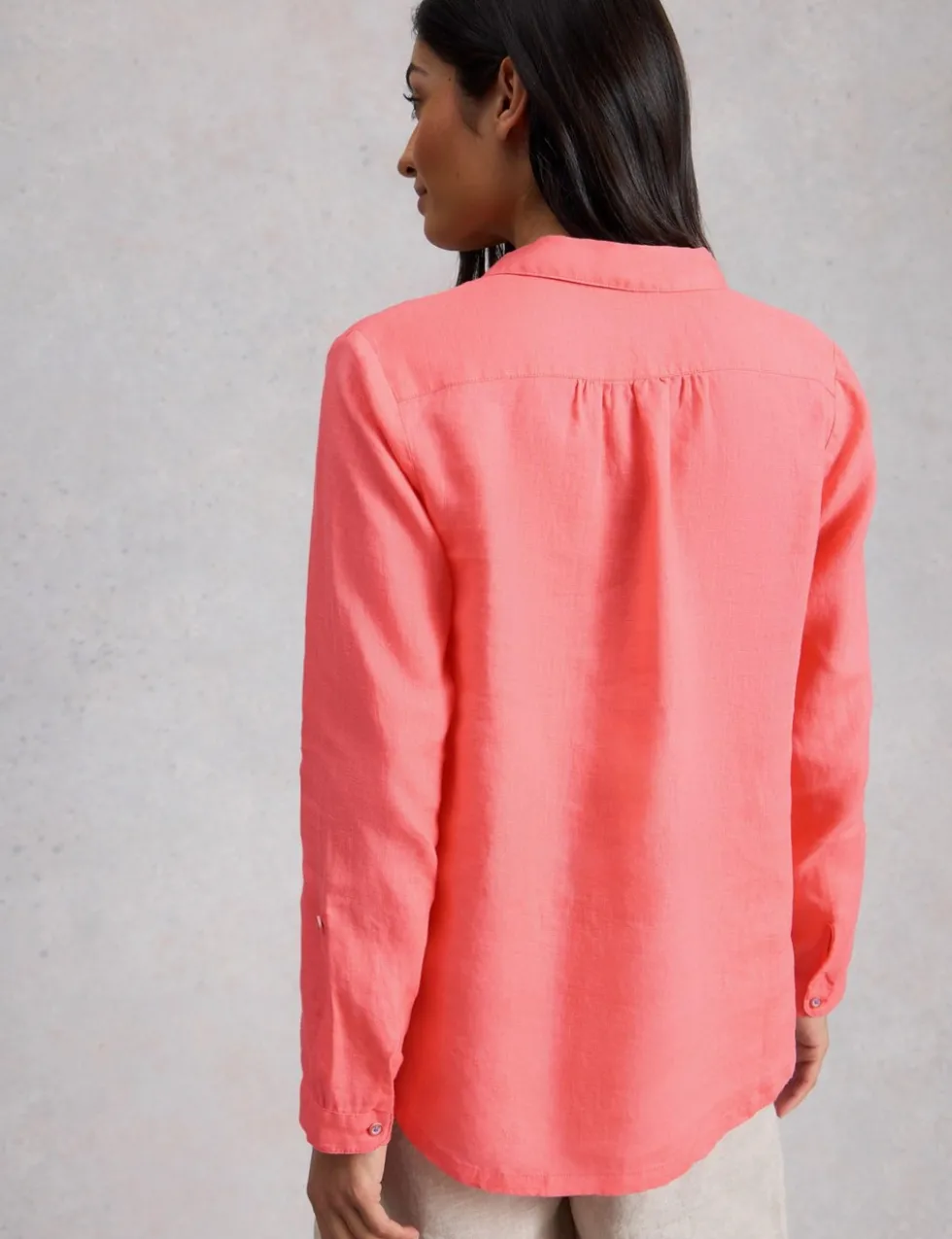 Pure Linen Button Through Shirt