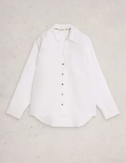 Pure Linen Button Through Shirt
