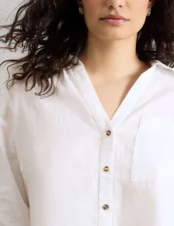 Pure Linen Button Through Shirt