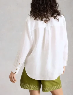Pure Linen Button Through Shirt