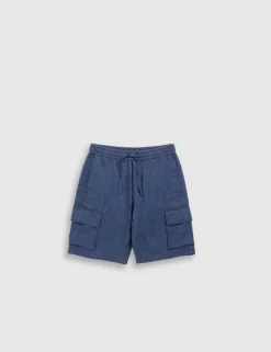 Pure Linen Cargo Shorts
