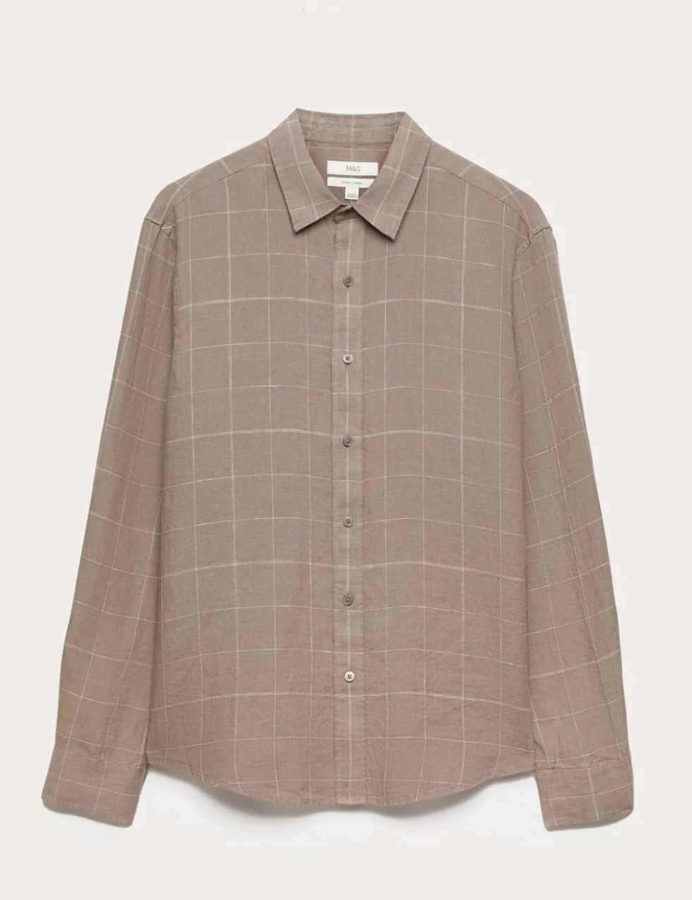 Pure Linen Check Shirt