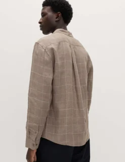 Pure Linen Check Shirt