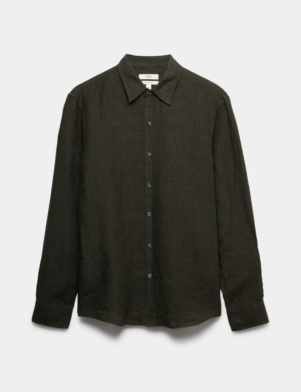 Pure Linen Check Shirt