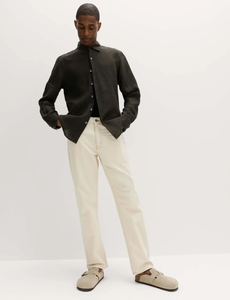 Pure Linen Check Shirt