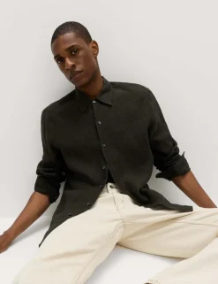 Pure Linen Check Shirt
