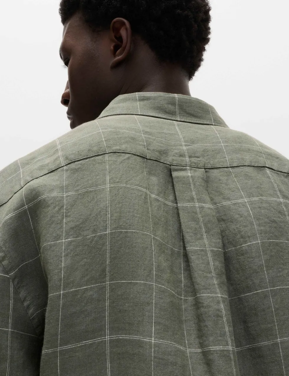 Pure Linen Check Shirt