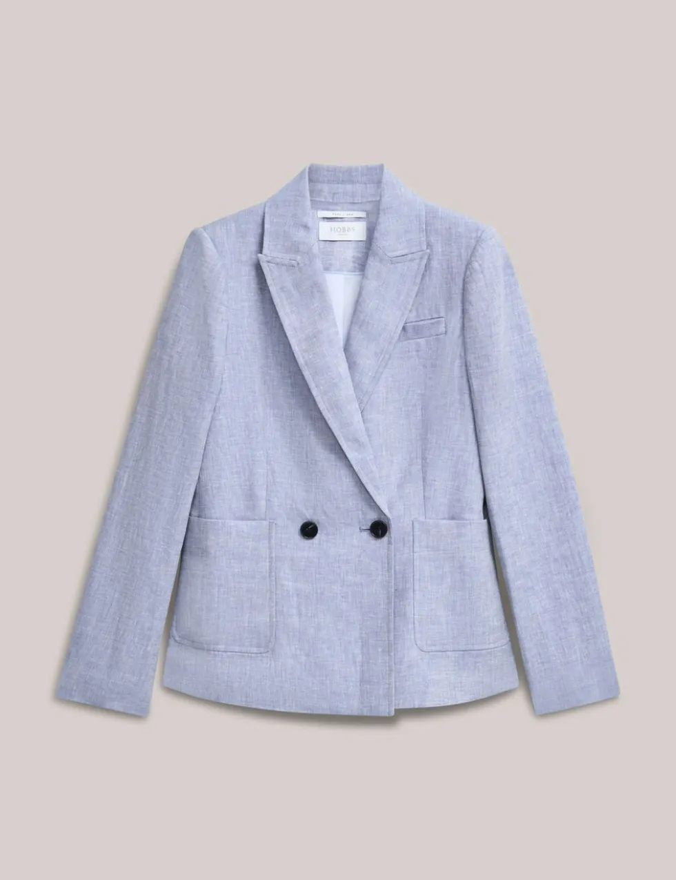 Pure Linen Collared Jacket