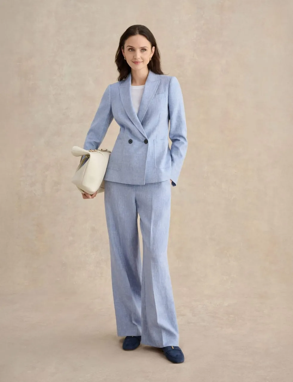 Pure Linen Collared Jacket