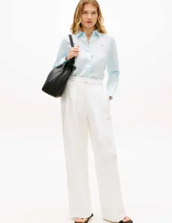 Pure Linen Collared Relaxed Shirt