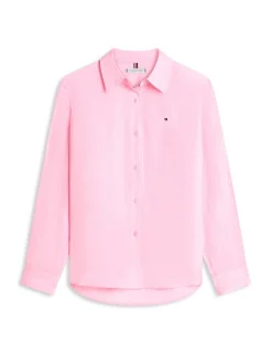 Pure Linen Collared Relaxed Shirt