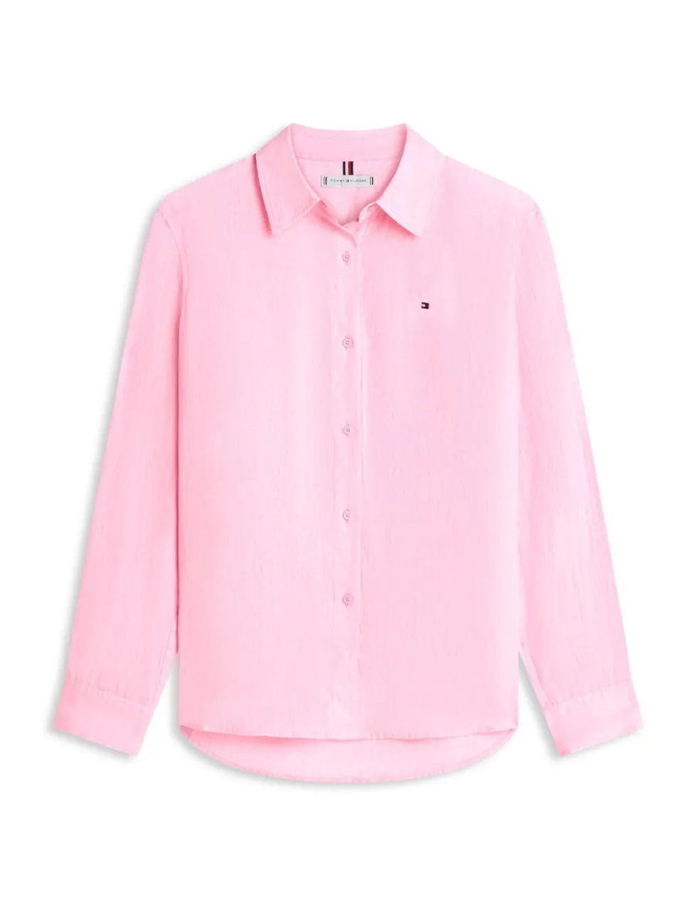 Pure Linen Collared Relaxed Shirt