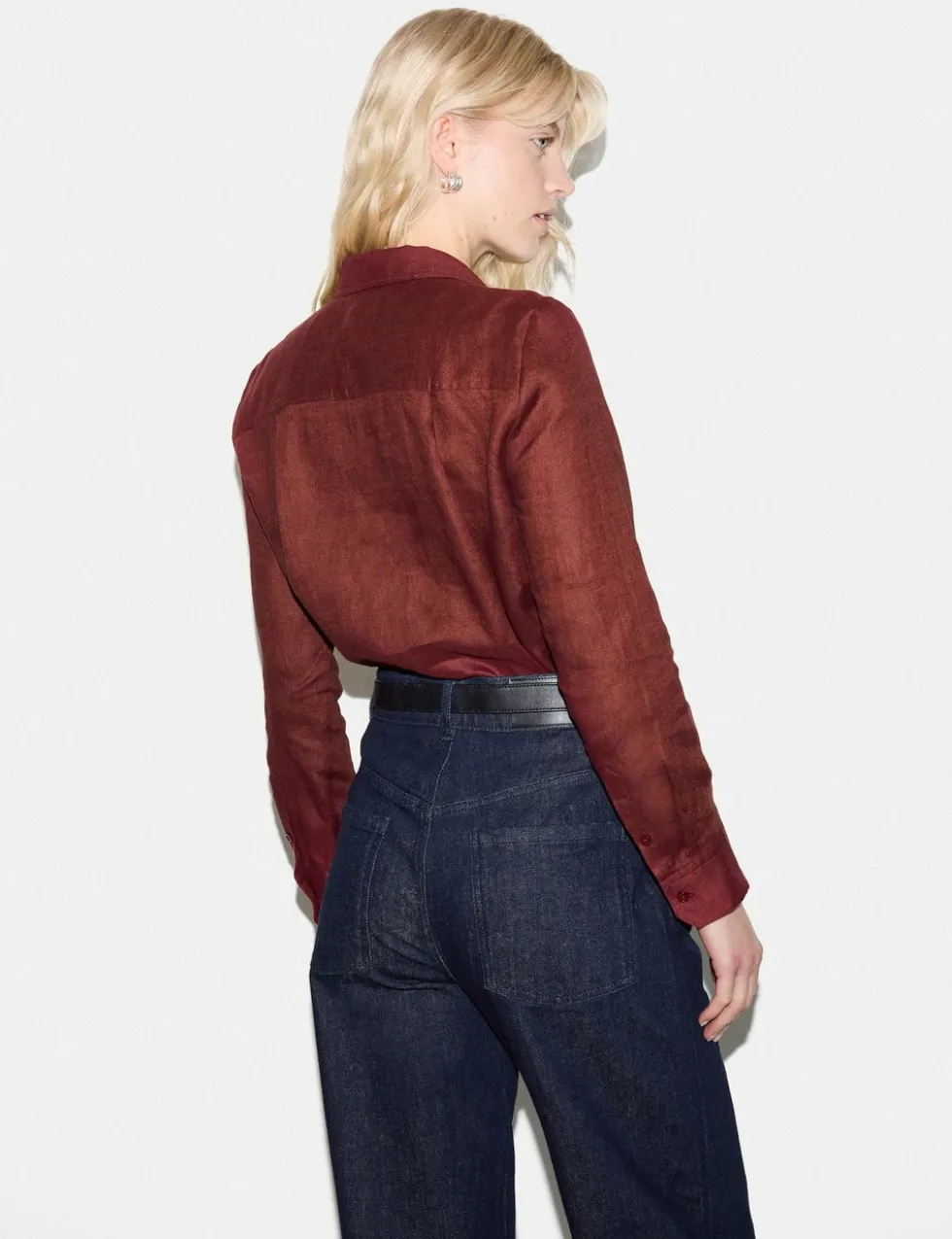 Pure Linen Collared Shirt