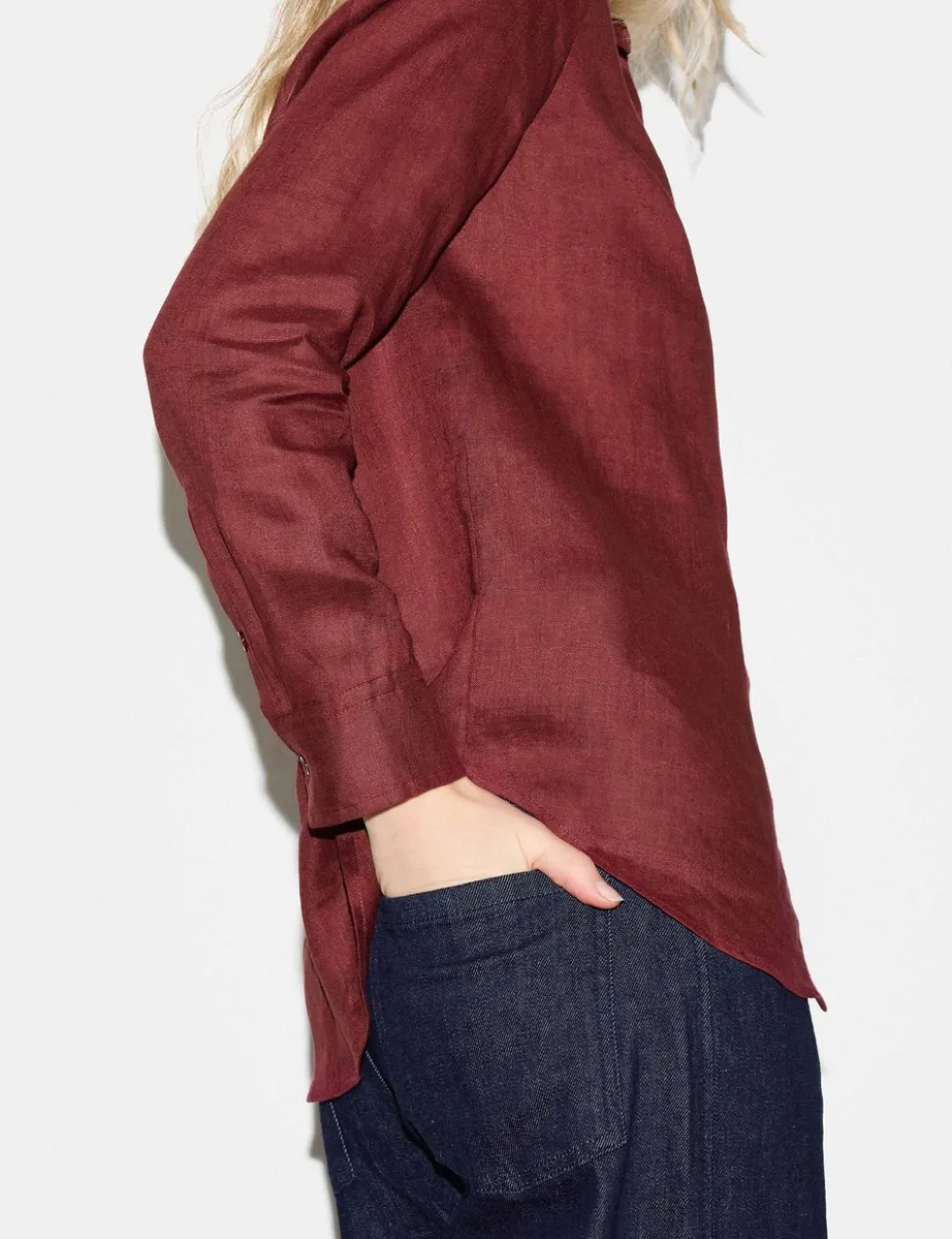 Pure Linen Collared Shirt