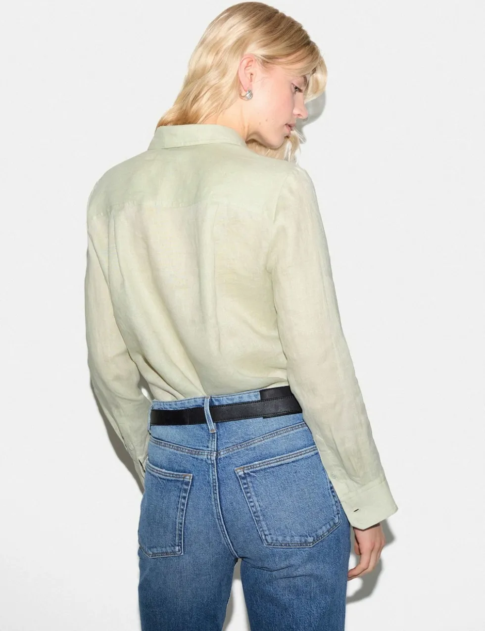 Pure Linen Collared Shirt