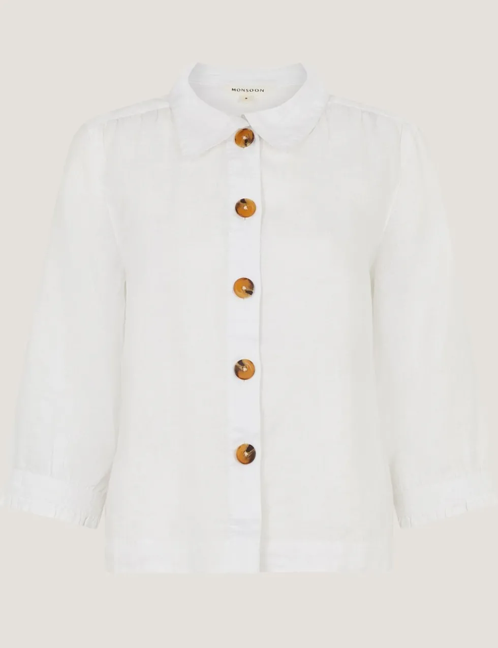 Pure Linen Collared Shirt