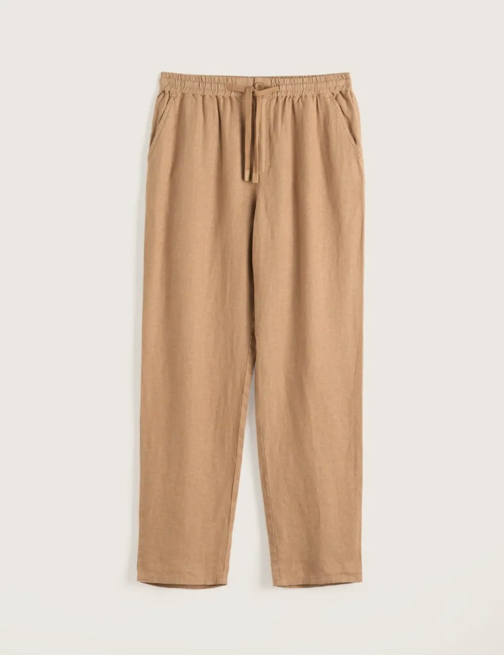 Pure Linen Drawstring Trousers