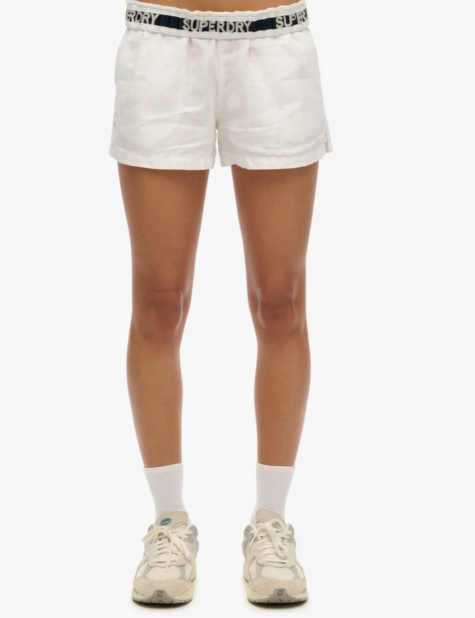 Pure Linen Elasticated Waist Shorts