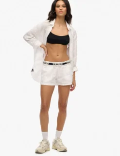 Pure Linen Elasticated Waist Shorts