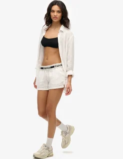 Pure Linen Elasticated Waist Shorts