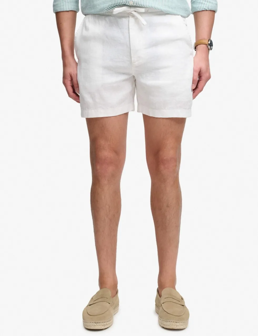 Pure Linen Elasticated Waist Shorts
