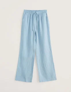 Pure Linen Elasticated Waist Trousers