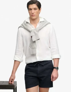 Pure Linen Elasticated Waist Shorts