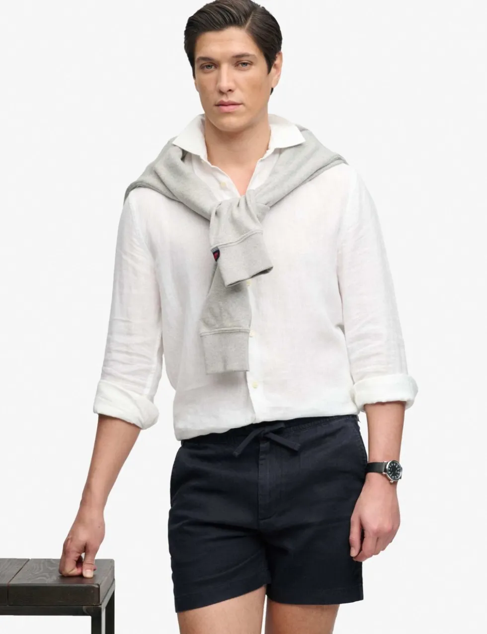 Pure Linen Elasticated Waist Shorts
