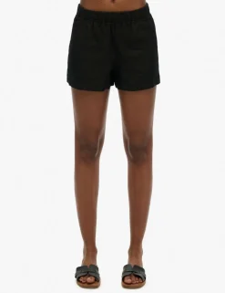 Pure Linen Elasticated Waist Shorts
