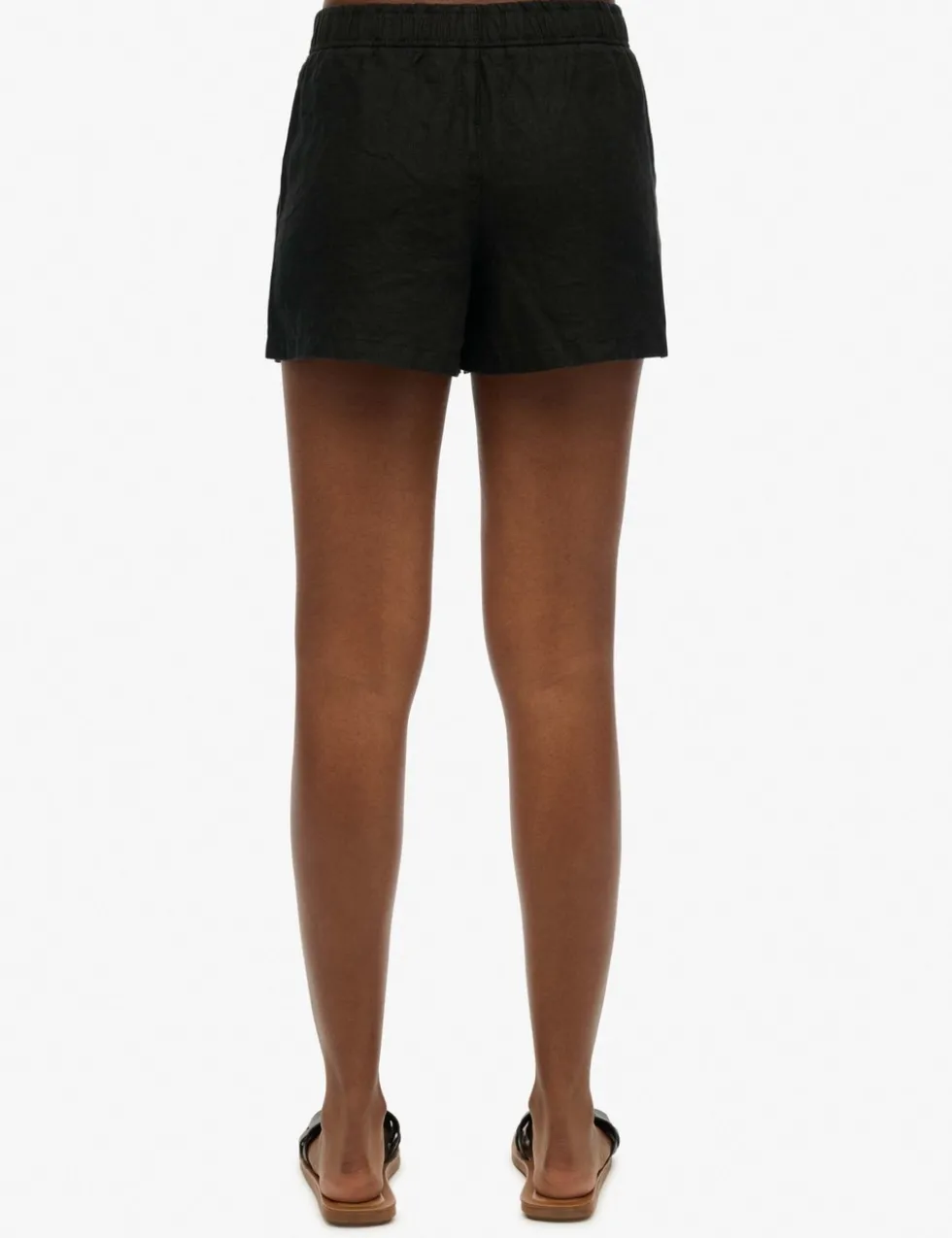 Pure Linen Elasticated Waist Shorts