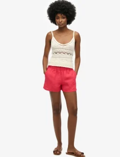 Pure Linen Elasticated Waist Shorts