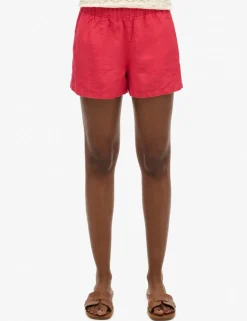 Pure Linen Elasticated Waist Shorts