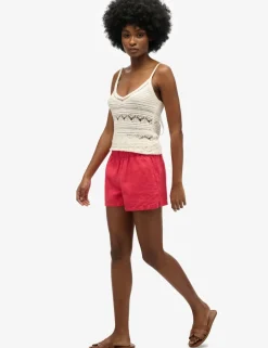 Pure Linen Elasticated Waist Shorts
