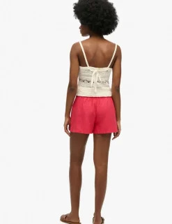 Pure Linen Elasticated Waist Shorts