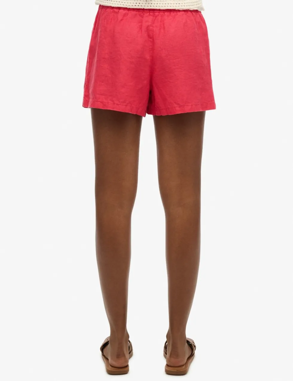 Pure Linen Elasticated Waist Shorts