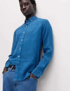 Pure Linen Garment Dye Shirt