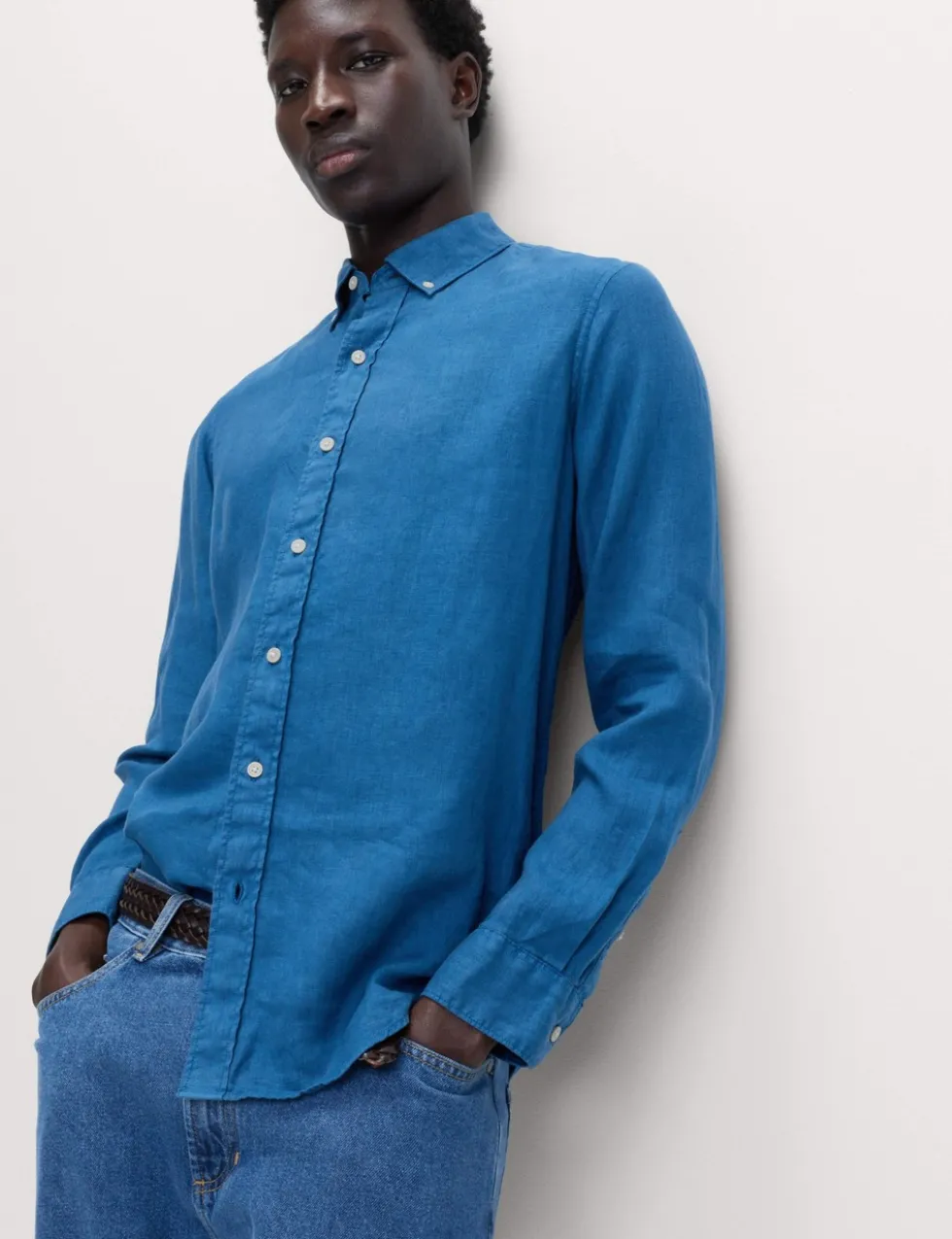 Pure Linen Garment Dye Shirt