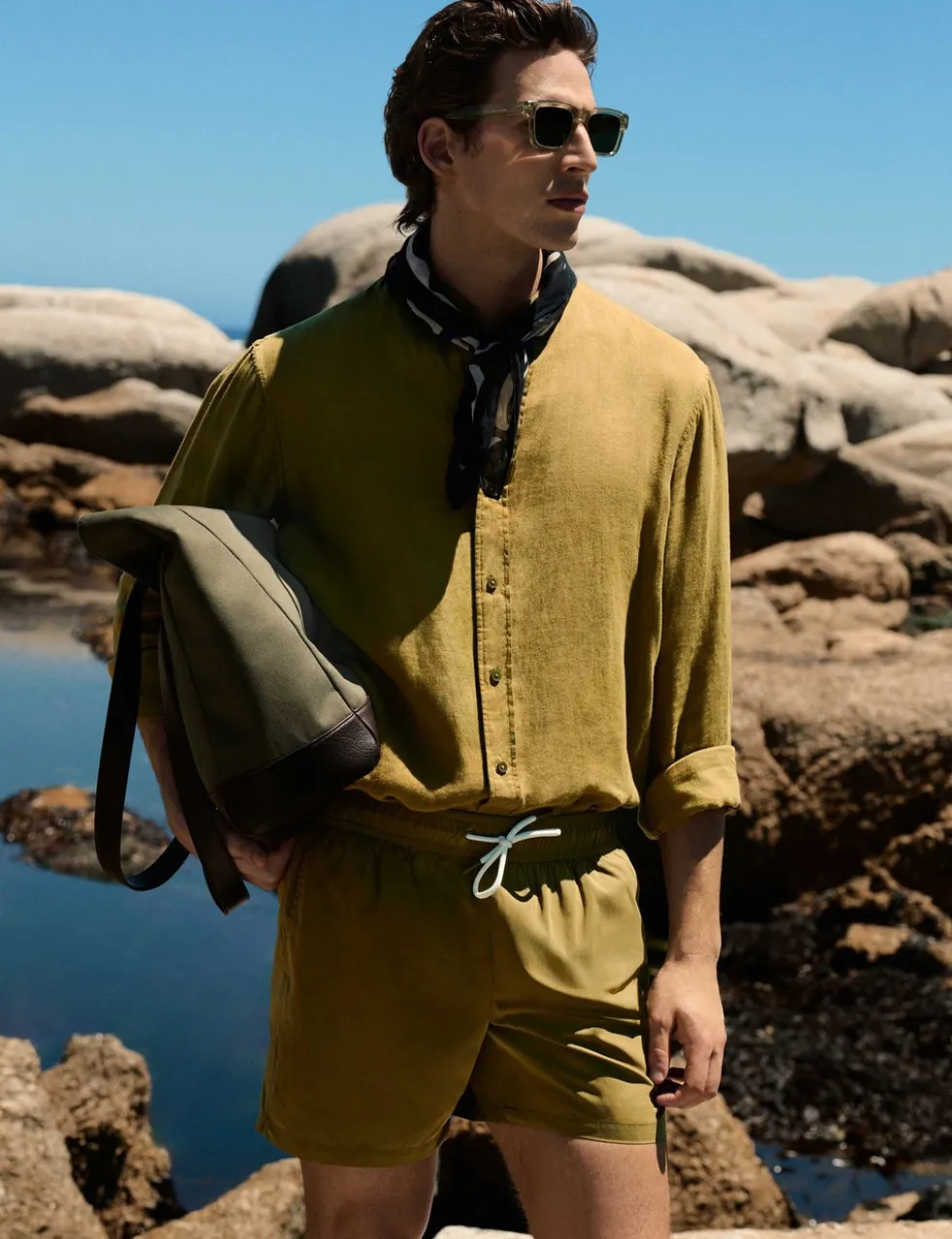 Pure Linen Garment Dye Shirt