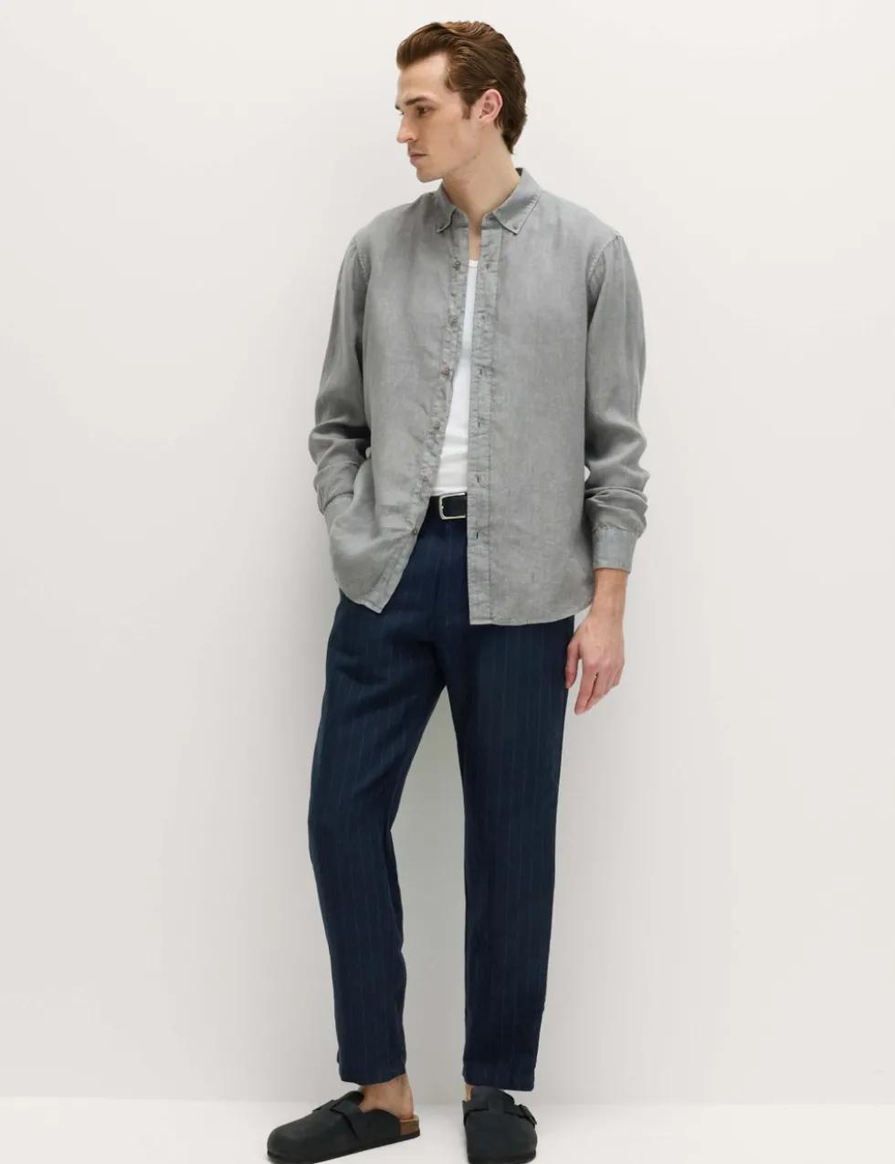 Pure Linen Garment Dye Shirt