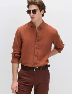 Pure Linen Garment Dye Shirt
