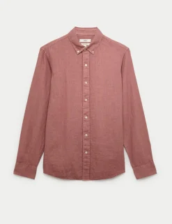 Pure Linen Garment Dye Shirt