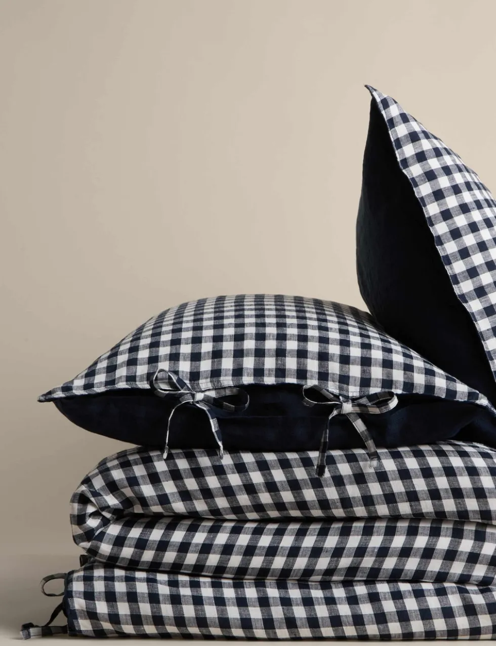 Pure Linen Gingham Bedset