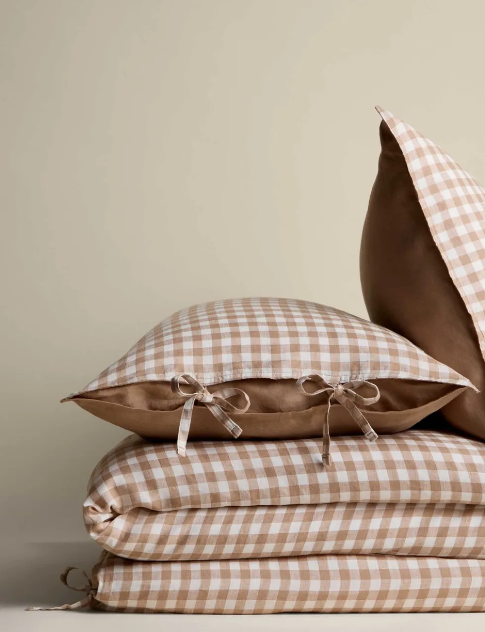 Pure Linen Gingham Bedset