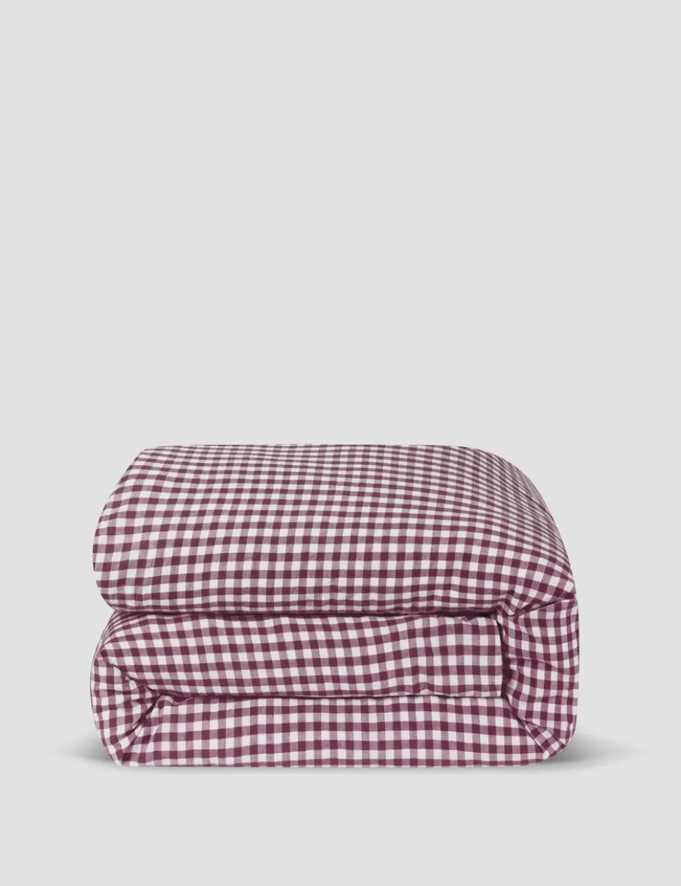 Pure Linen Gingham Duvet Cover